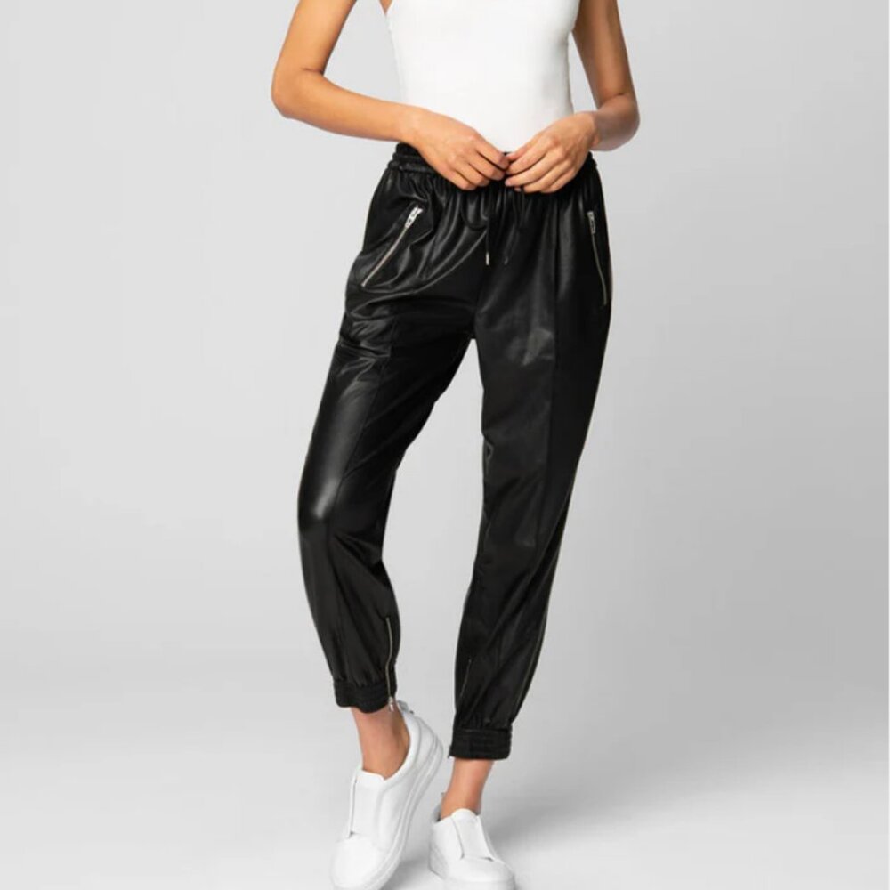 Blank NYC Vegan Leather Running Wild Jogger